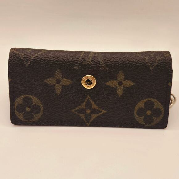 LOUIS VUITTON MONOGRAM 4-RING KEY HOLDER WALLET – TRI-FOLD – MADE IN FRANCE - Picture 5 of 10